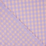 Mistura de algodão seersucker vichy – Lavanda - Ribes y Casals