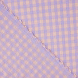 Mistura de algodão seersucker vichy – Lavanda - Ribes y Casals