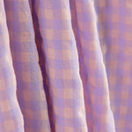 Mistura de algodão seersucker vichy – Lavanda - Ribes y Casals