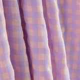 Mistura de algodão seersucker vichy – Lavanda - Ribes y Casals