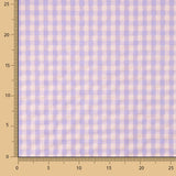Mistura de algodão seersucker vichy – Lavanda - Ribes y Casals