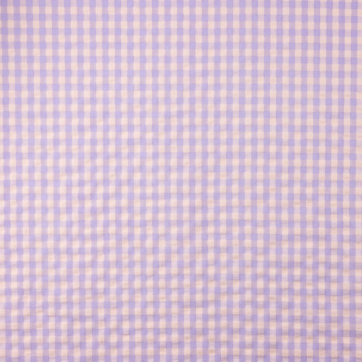 Mistura de algodão seersucker vichy – Lavanda - Ribes y Casals