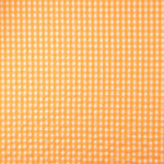 Batista Seersucker Vichy Naranja Flúor - Ribes y Casals