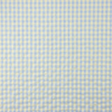 Algodão misturado com seersucker Vichy – Verde suave e azul - Ribes y Casals