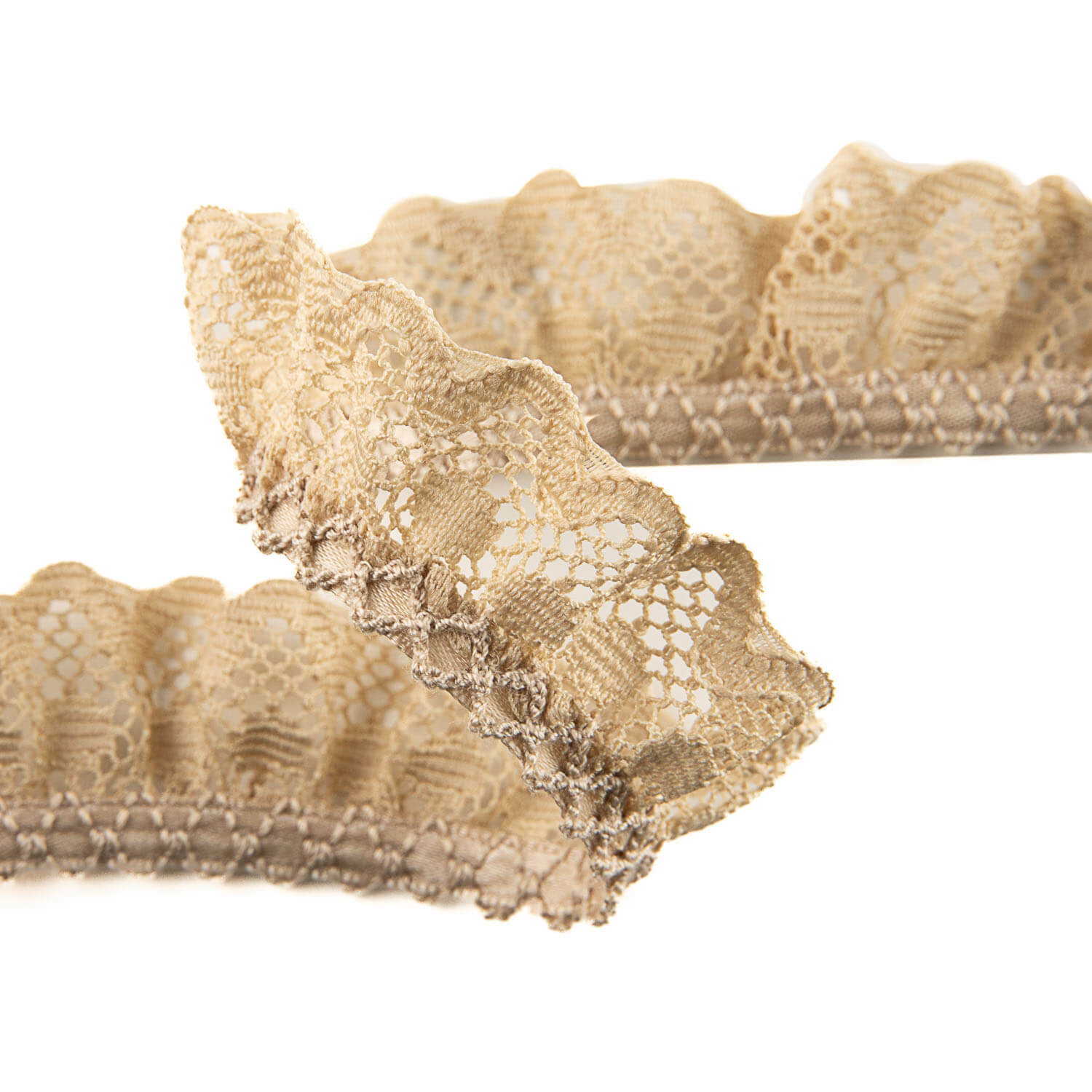 Fita de Renda Beige 22 mm - Ribes y Casals