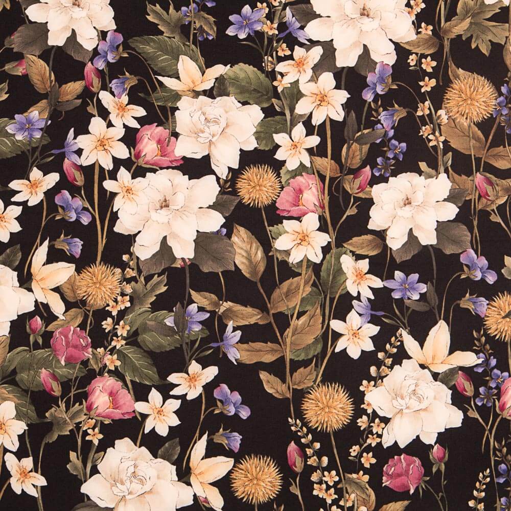 Bielástico Flores Bosque Negro - Ribes y Casals