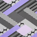 Tecido Bi-Stretch Patch Geo Malva - Ribes y Casals