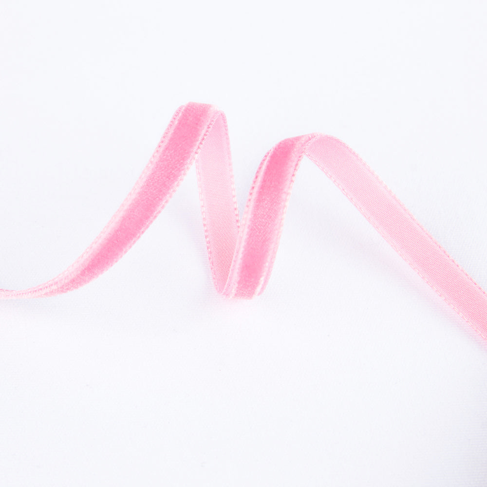 Fita de Veludo Rosa 7mm - Ribes y Casals