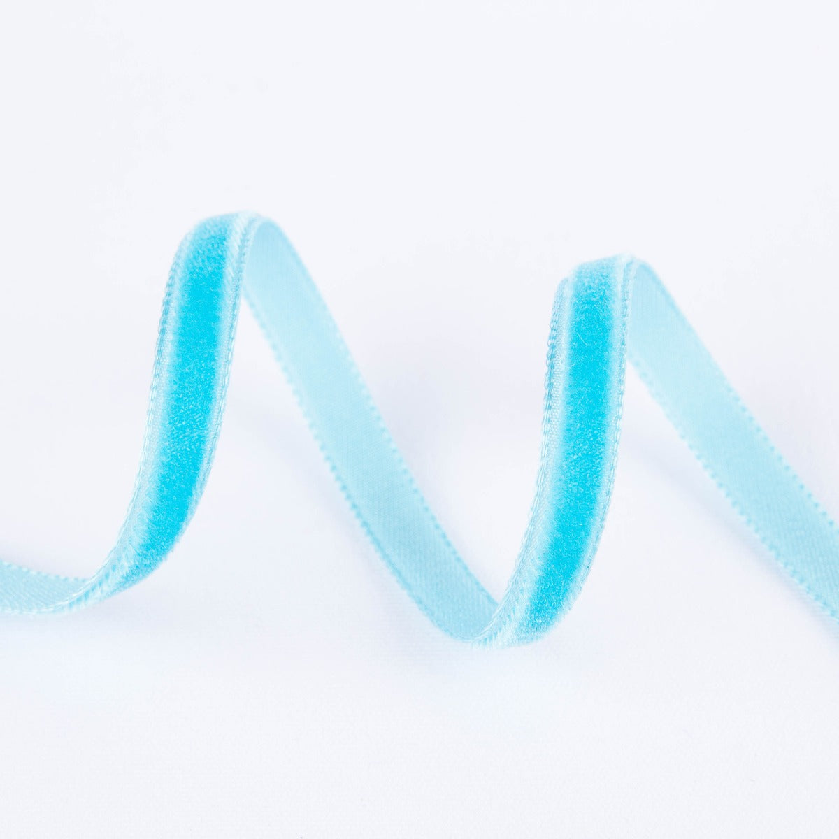 Fita de Veludo Turquesa 7mm - Ribes y Casals
