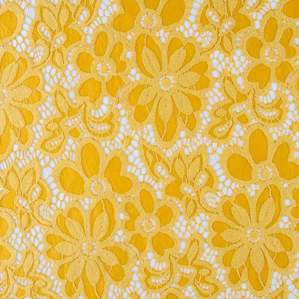 Renda Elástica Margaridas Amarela - Ribes y Casals