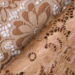 Renda Elástica Margaridas Bege - Ribes y Casals