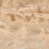 Renda com elástano Flores Nude - Ribes y Casals