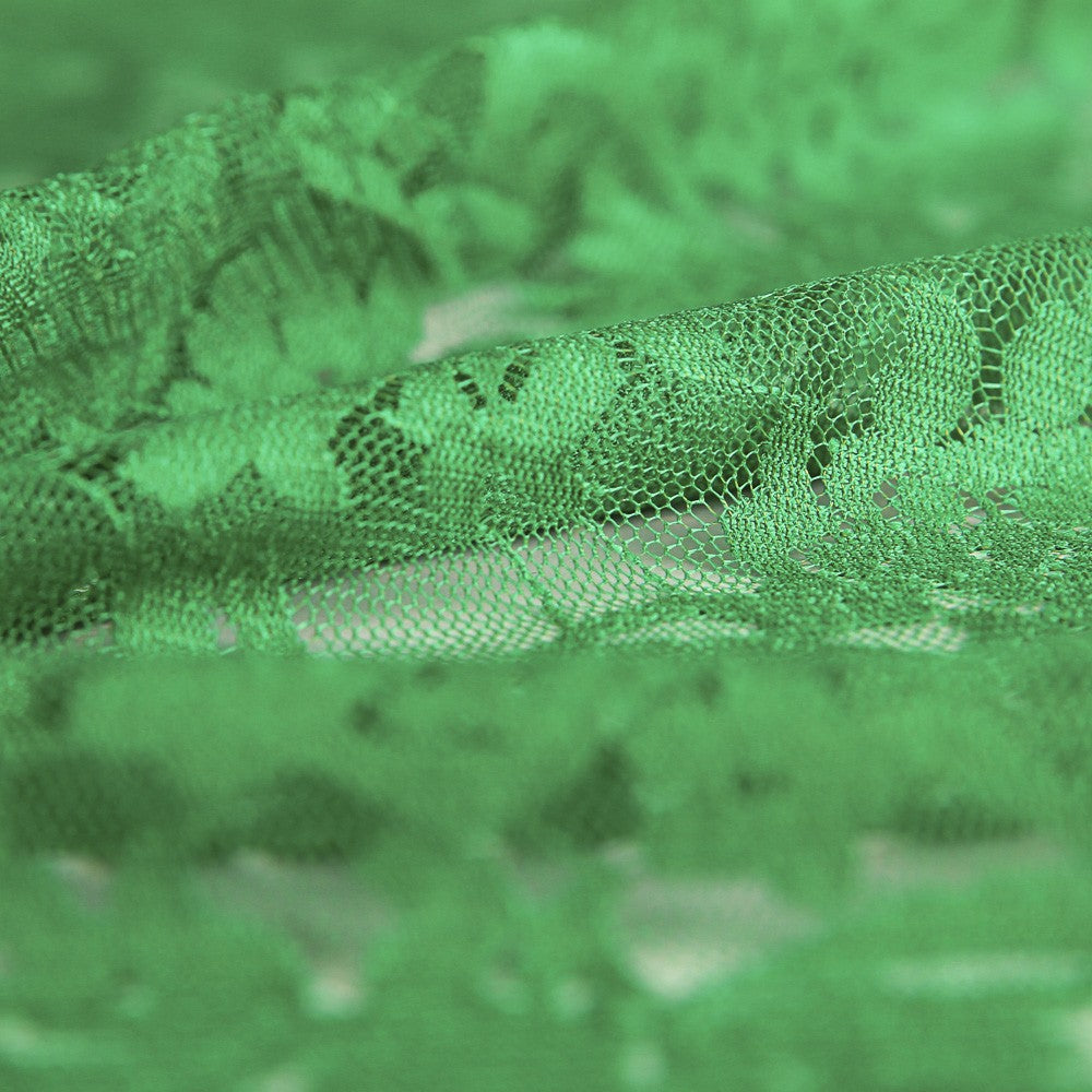 Renda Flores Spandex Verde - Ribes y Casals