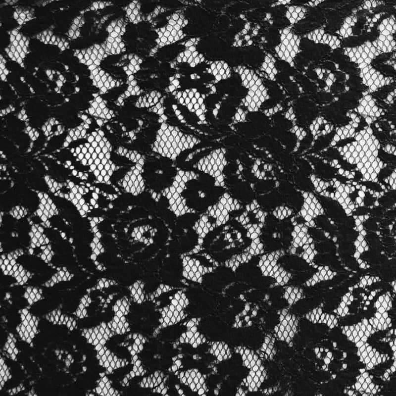 Renda Lace Flor Rebrodé Preta - Ribes y Casals