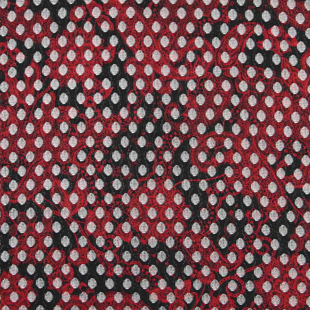 Renda Troquel Borgonha Estampado - Ribes y Casals