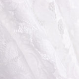 Renda com elástano Flores Branca - Ribes y Casals