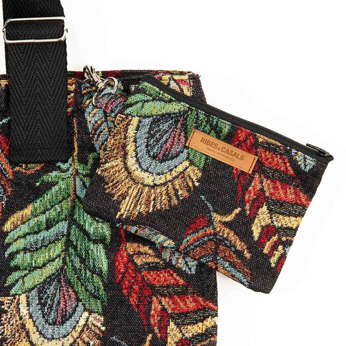 Sacola Plumas Preto - Ribes y Casals