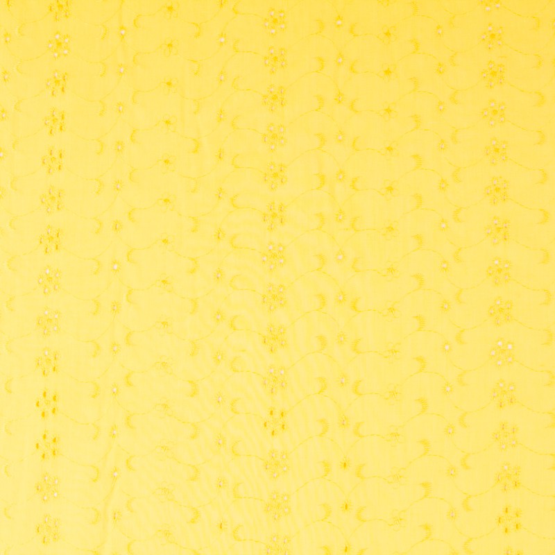 Bordado Suíço Flor Amarela - Ribes y Casals