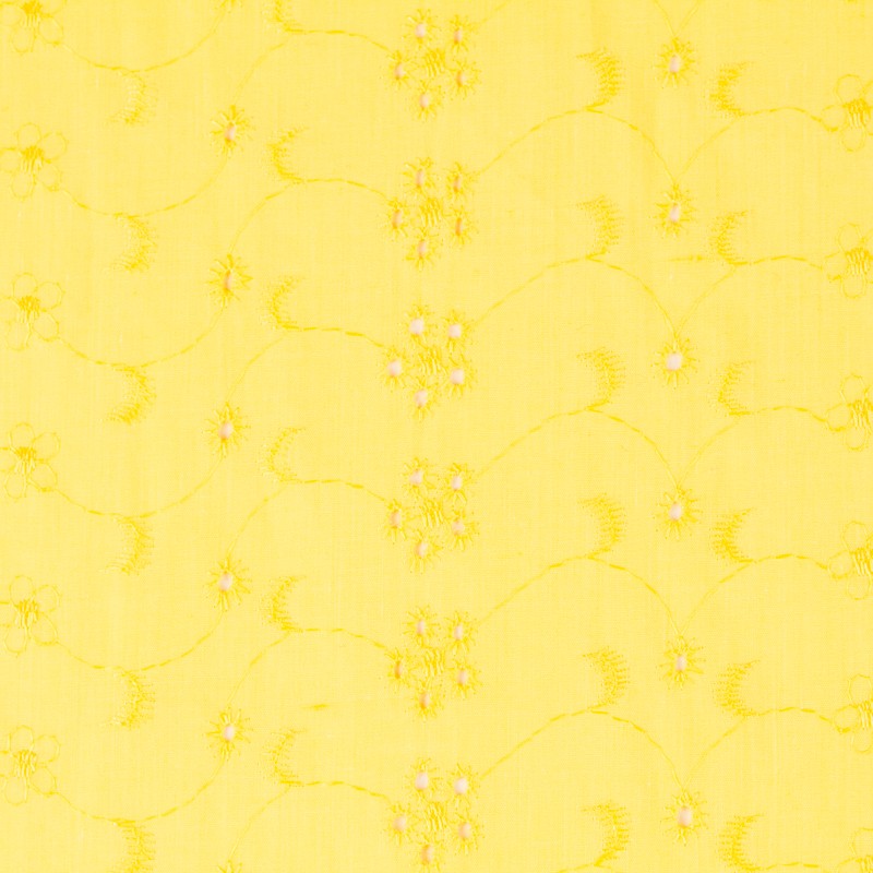 Bordado Suíço Flor Amarela - Ribes y Casals