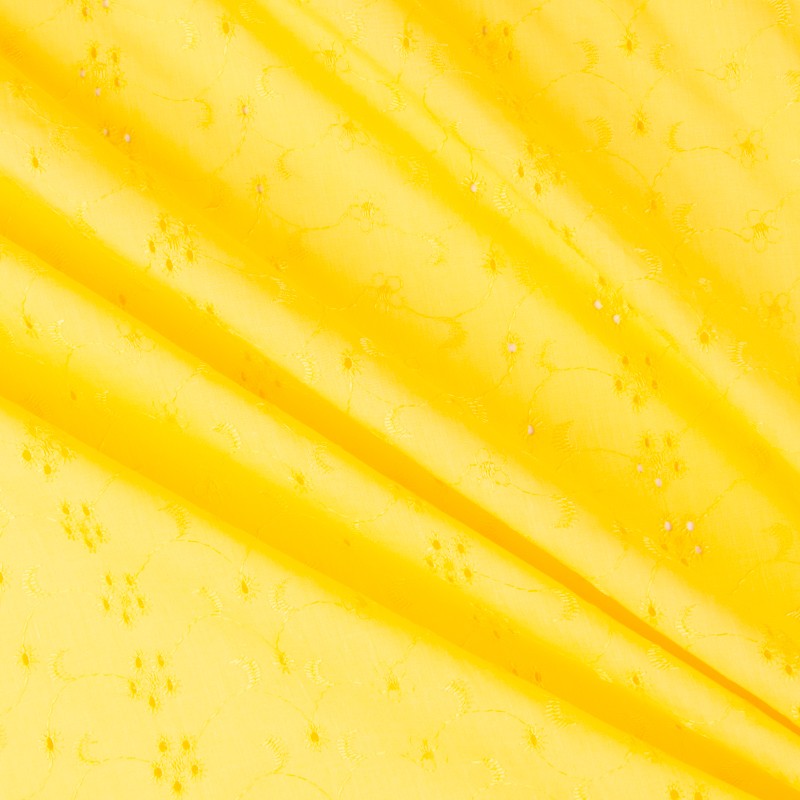 Bordado Suíço Flor Amarela - Ribes y Casals