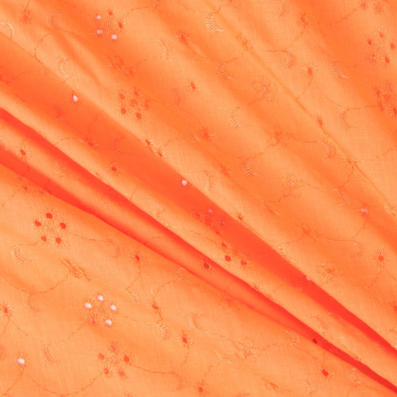 Bordado Suíço Flor Laranja - Ribes y Casals