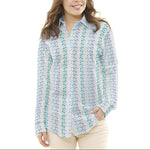 Bordado Suizo Flores Azules - Ribes y Casals