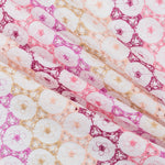 Bordado Suizo Flores Fucsias - Ribes y Casals