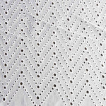 Bordado Suíço Chevron Branco - Ribes y Casals