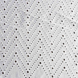 Bordado Suíço Chevron Branco - Ribes y Casals