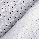 Bordado Suíço Chevron Branco - Ribes y Casals