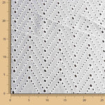 Bordado Suíço Chevron Branco - Ribes y Casals