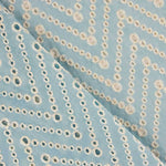 Bordado Suíço Chevron Azul - Ribes y Casals