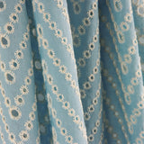 Bordado Suíço Chevron Azul - Ribes y Casals