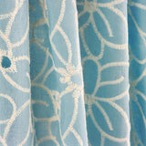 Retal Bordado Suizo Margarita Azul 55x140 cm - Ribes y Casals