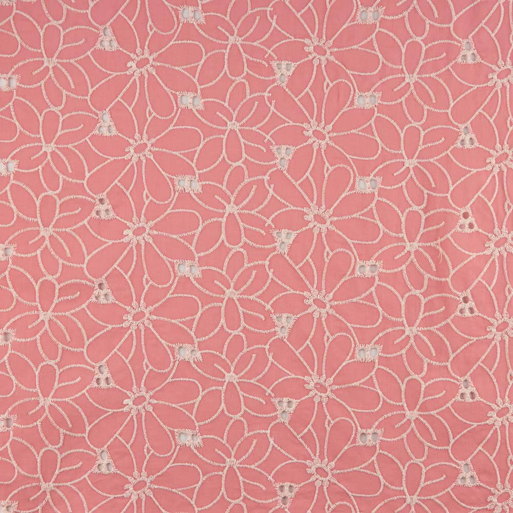 Bordado Suíço Margarida Coral - Ribes y Casals