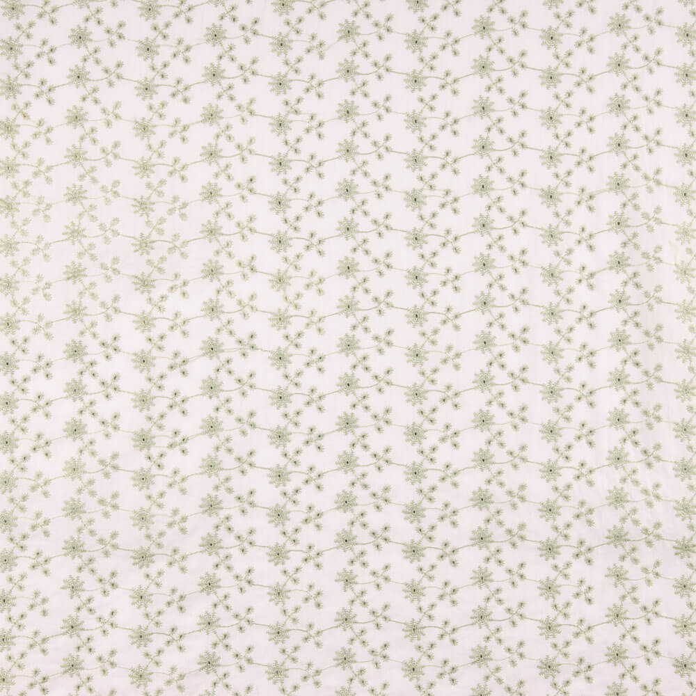 Bordado Suíço Mini Flor Verde - Ribes y Casals