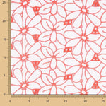 Bordado Suíço Margarida Margem Coral - Ribes y Casals