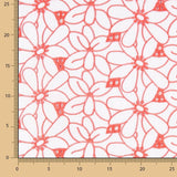 Bordado Suíço Margarida Margem Coral - Ribes y Casals