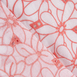 Bordado Suíço Margarida Margem Coral - Ribes y Casals