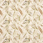 Viscose e Linho Estampado Botânico Castanho - Ribes y Casals