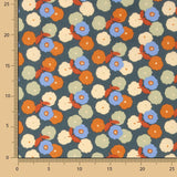 Popeline Algodão Flores Tera - Ribes y Casals