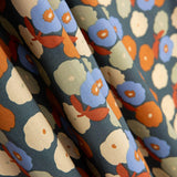 Popeline Algodão Flores Tera - Ribes y Casals