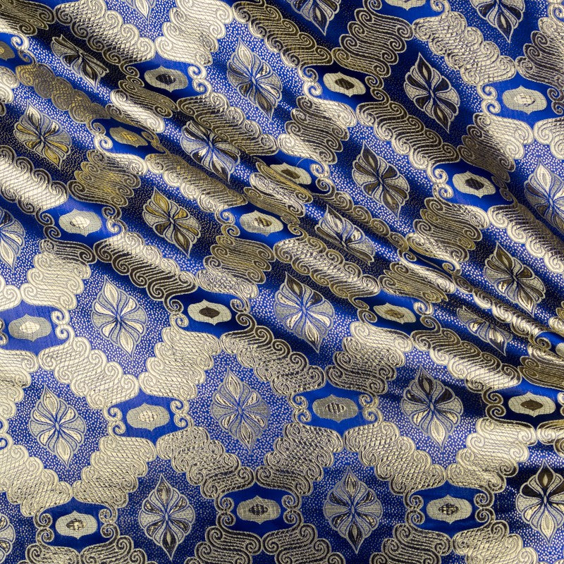 Brocado Fantasía Armadura Azul - Ribes y Casals