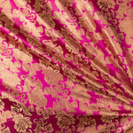 Brocado Fantasía Flor Fucsia - Ribes y Casals