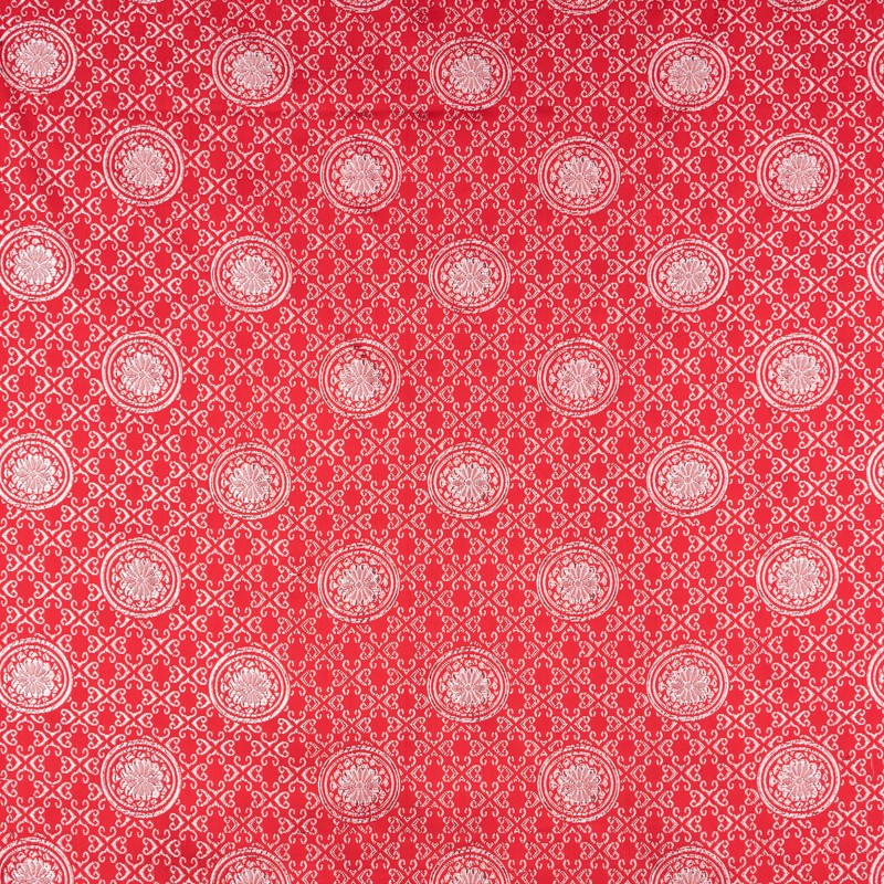 Brocado Fantasía Mosaico Vermelho - Ribes y Casals