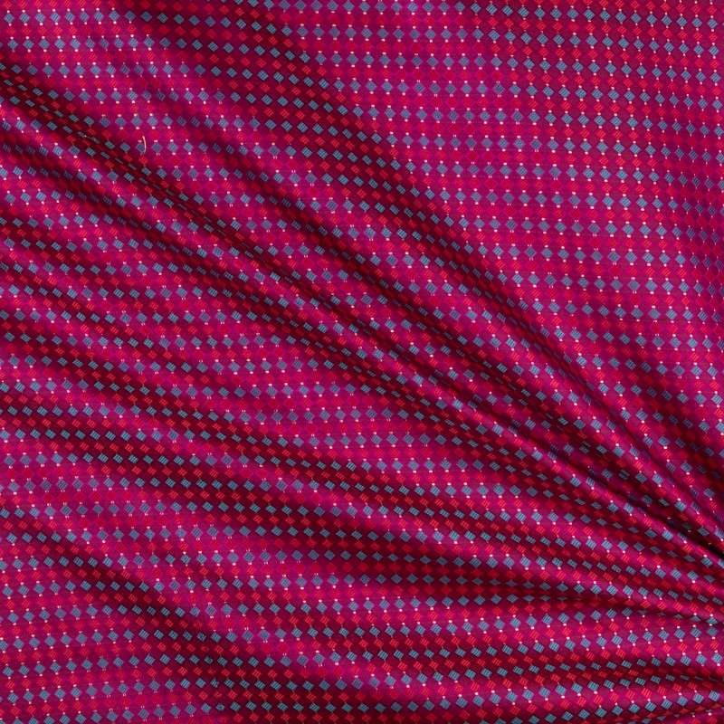 Brocado Fantasía Rombos Fucsia - Ribes y Casals