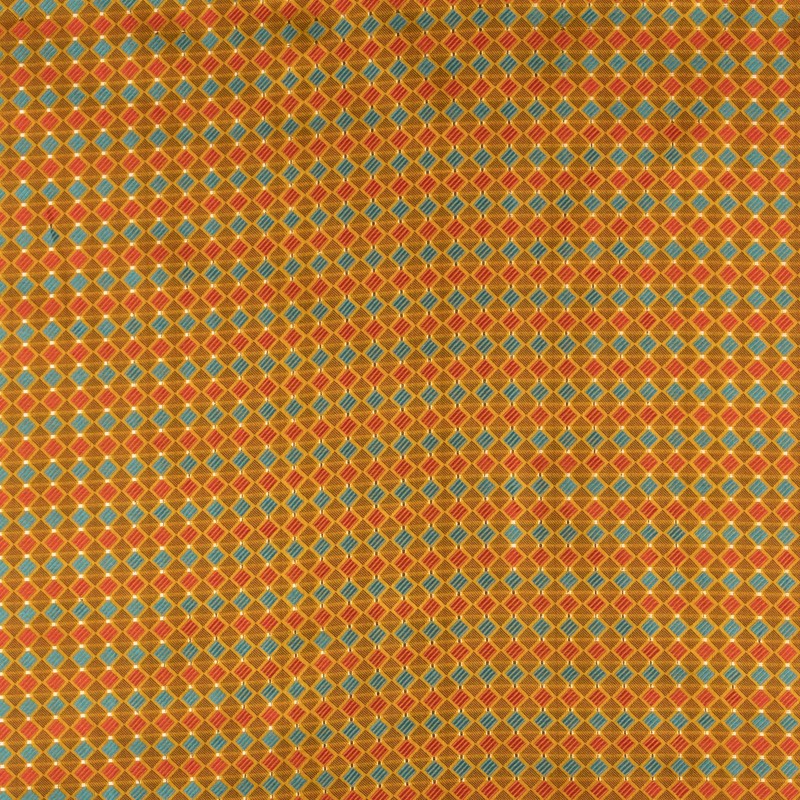 Brocado Fantasía Rombos Ouro - Ribes y Casals