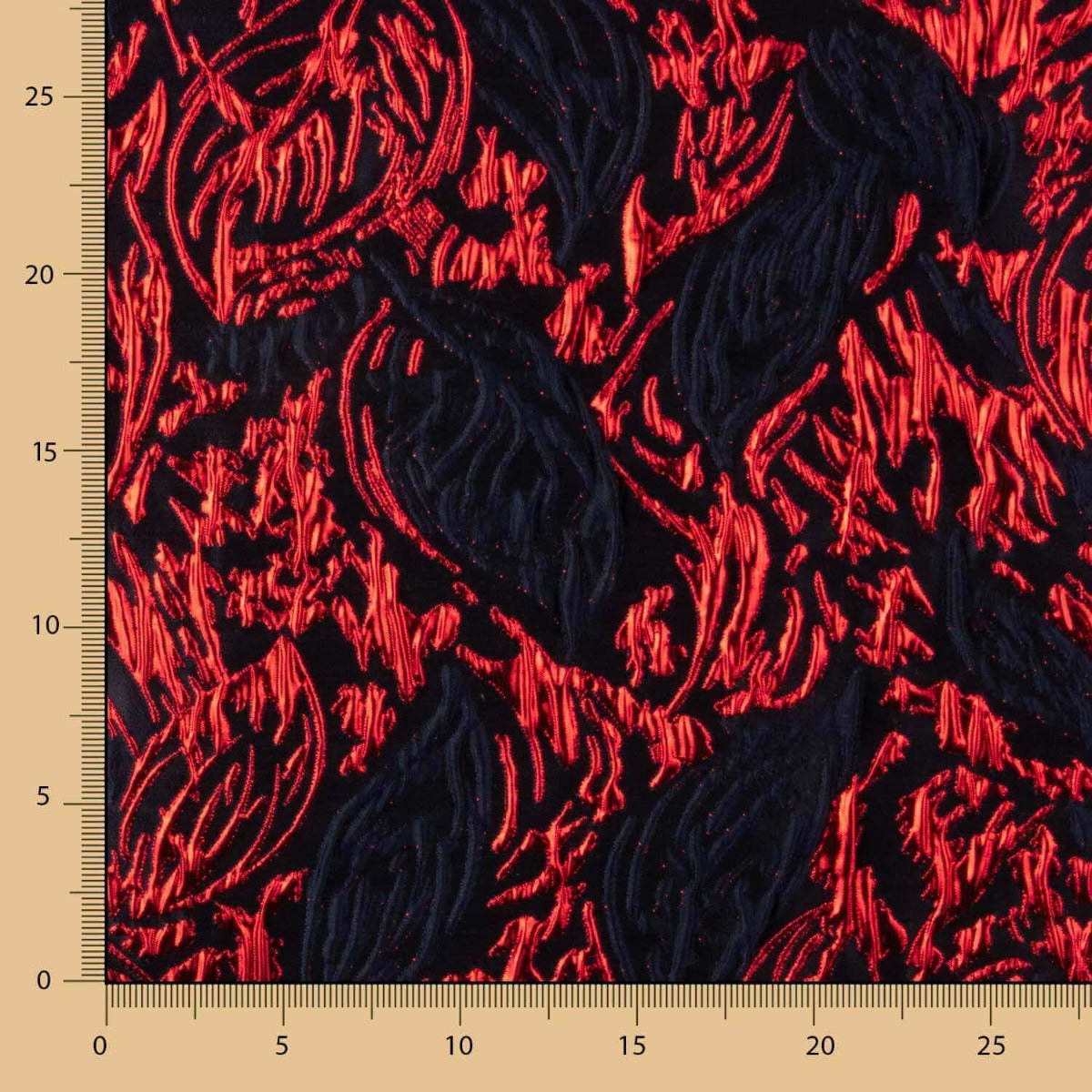 Brocado Lamé Vermelho Bubble - Ribes y Casals