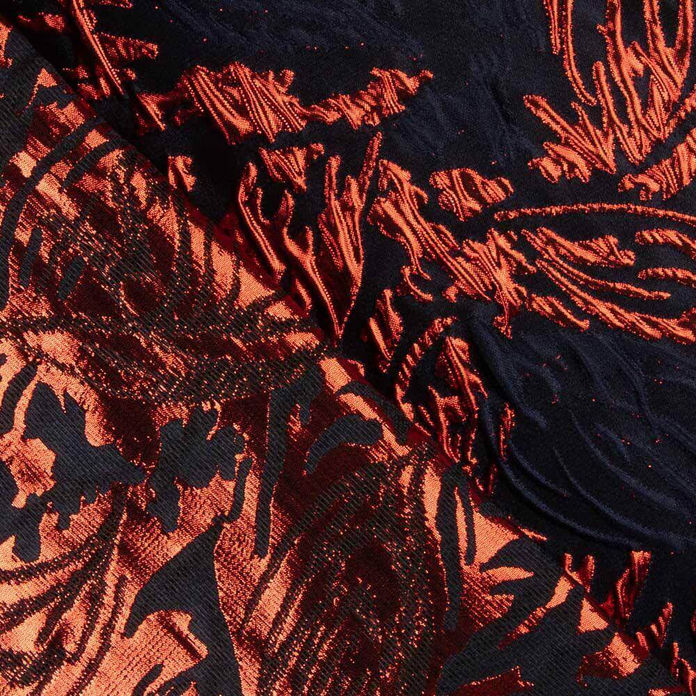 Brocado Lamé Vermelho Bubble - Ribes y Casals