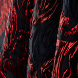 Brocado Lamé Vermelho Bubble - Ribes y Casals